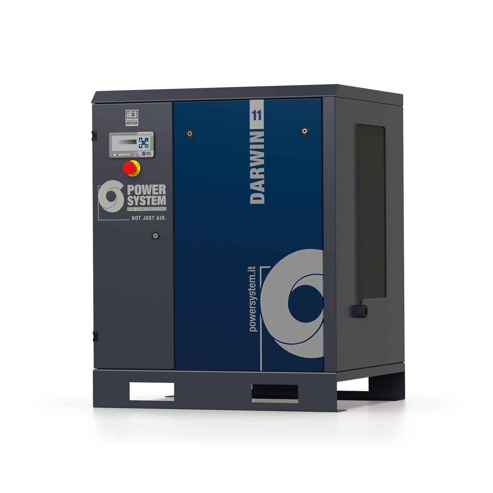 Darwin 11-10 Screw compressor with belt transmission.