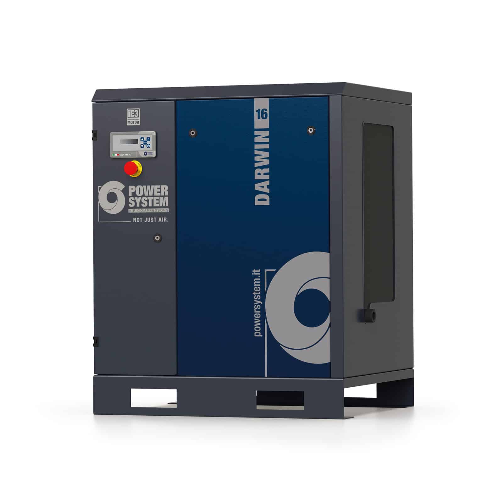 Darwin 16-13 Compressore a vite con trasmissione a cinghia.