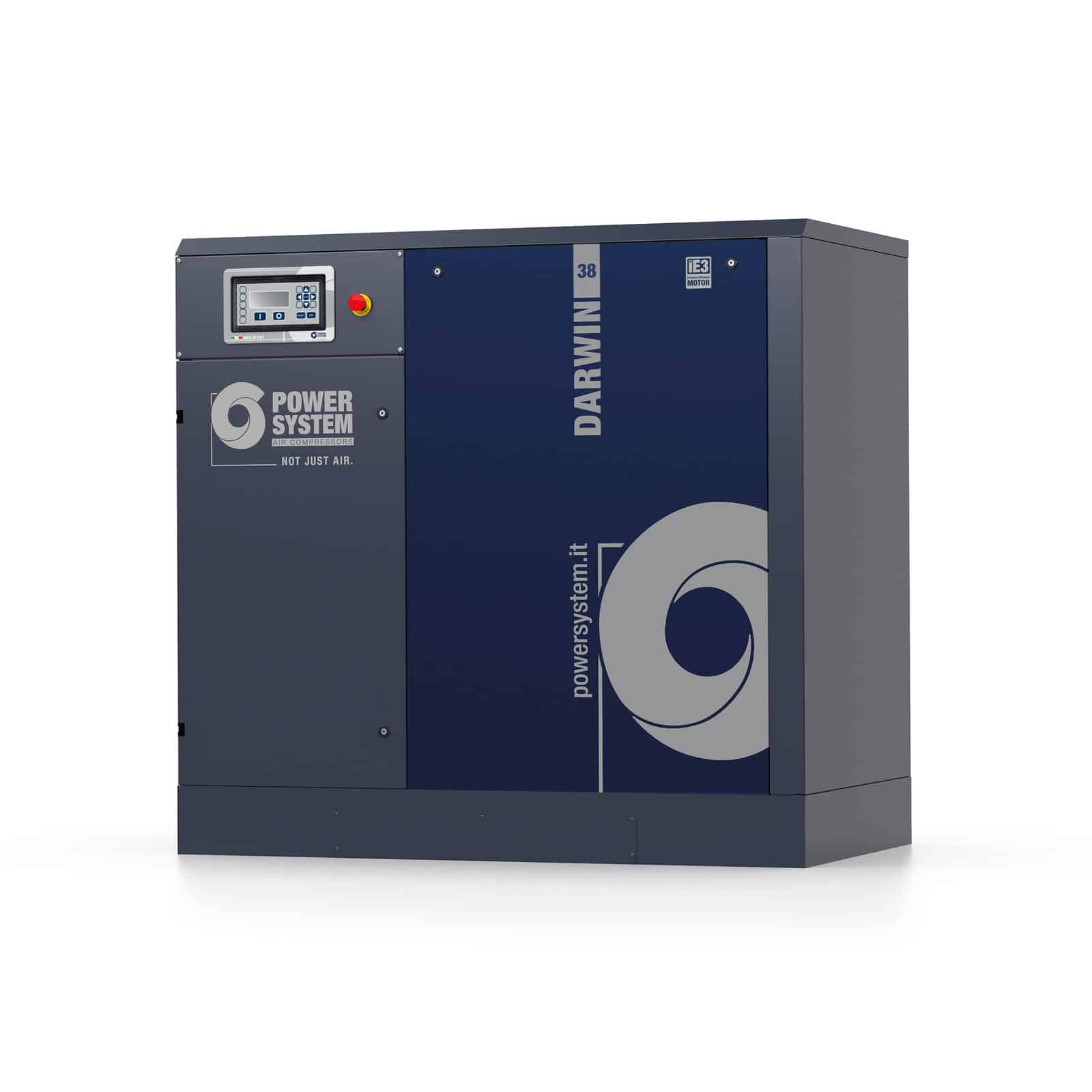 Darwin 38-08 Screw compressor with belt transmission.