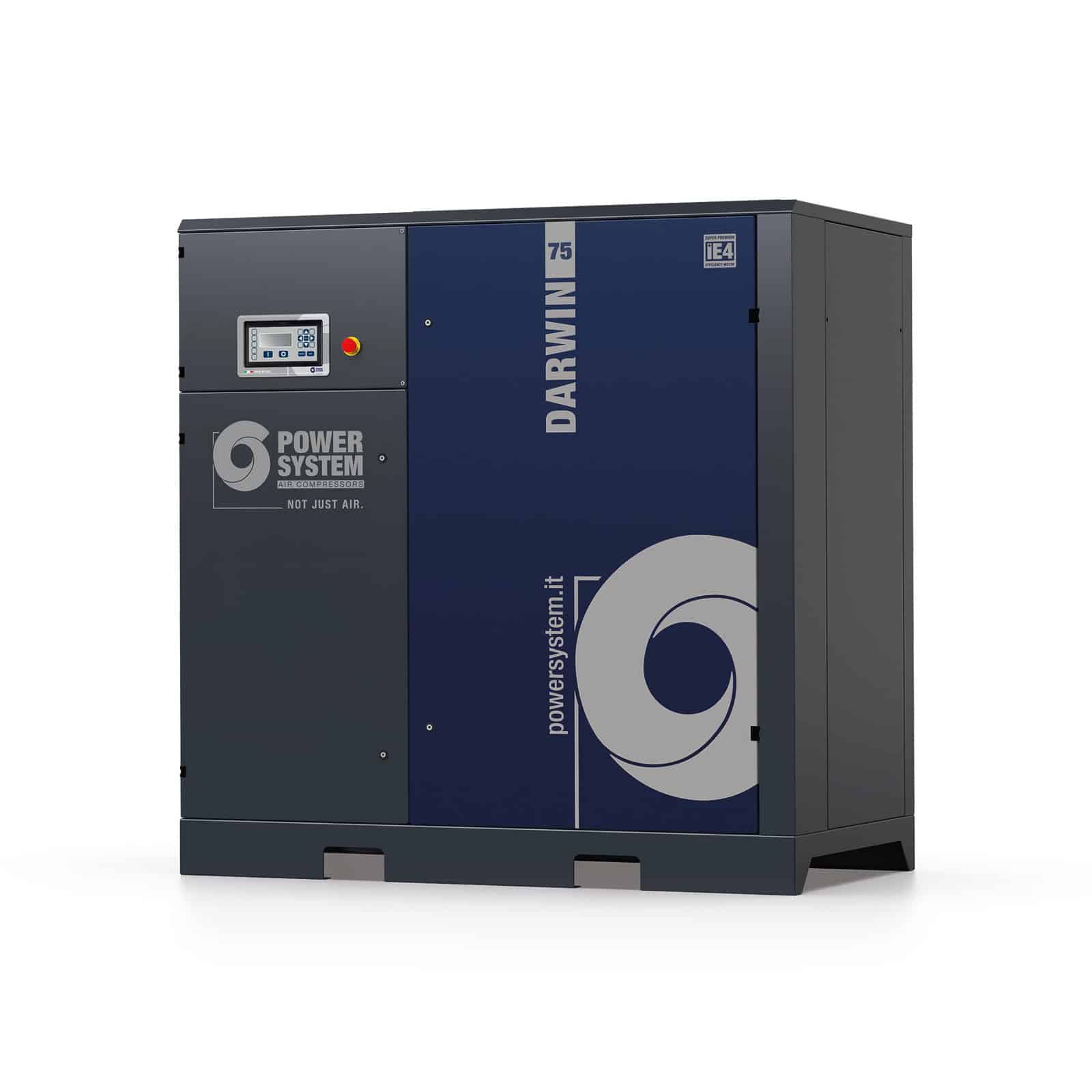 Darwin 75-10 Compressore a vite con trasmissione a cinghia.