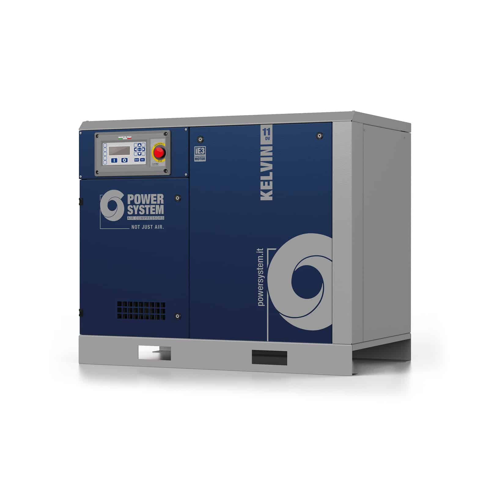 KELVIN 11-10 DV Screw compressor with belt transmission.