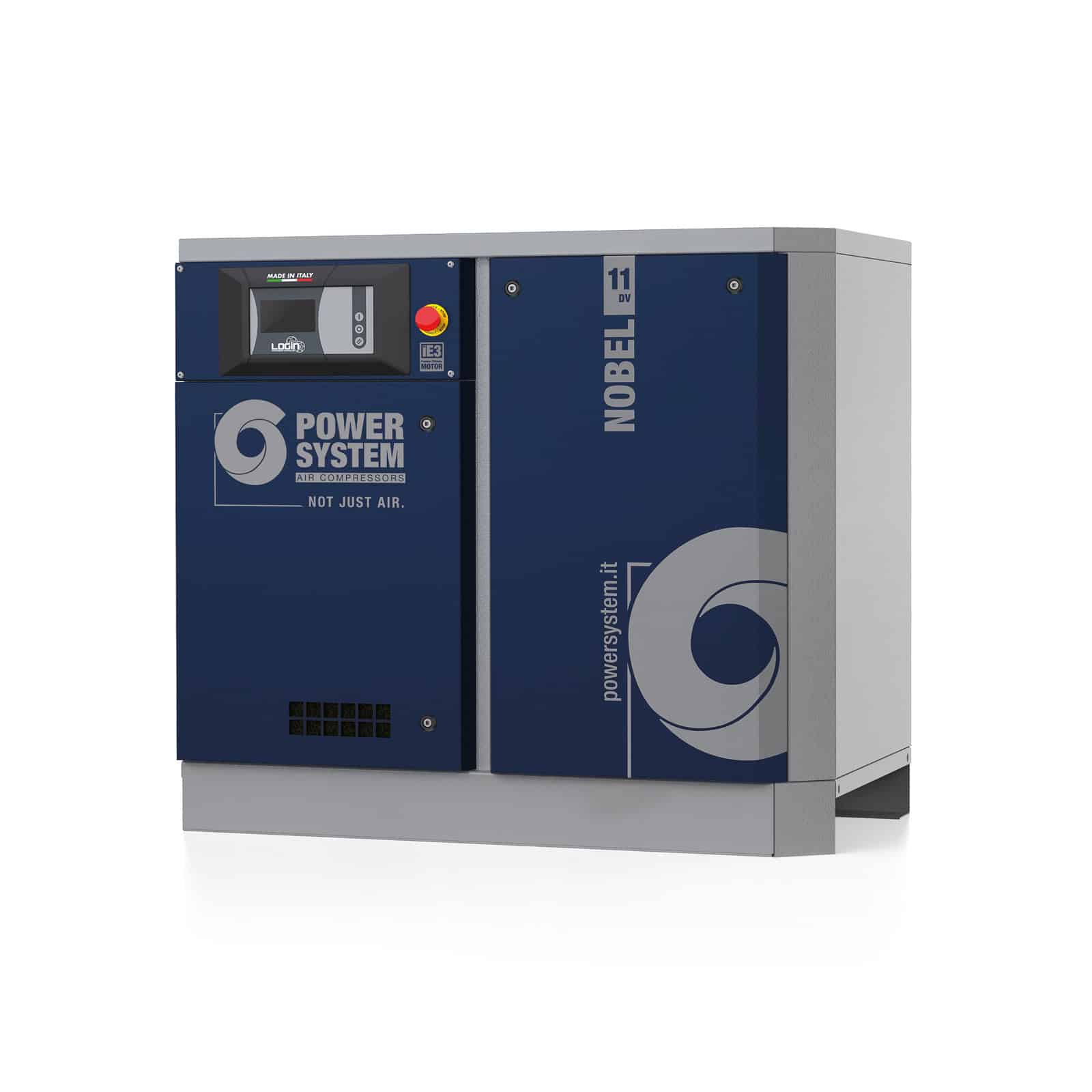 NOBEL 11-10 DV Screw compressor with direct drive transmission.