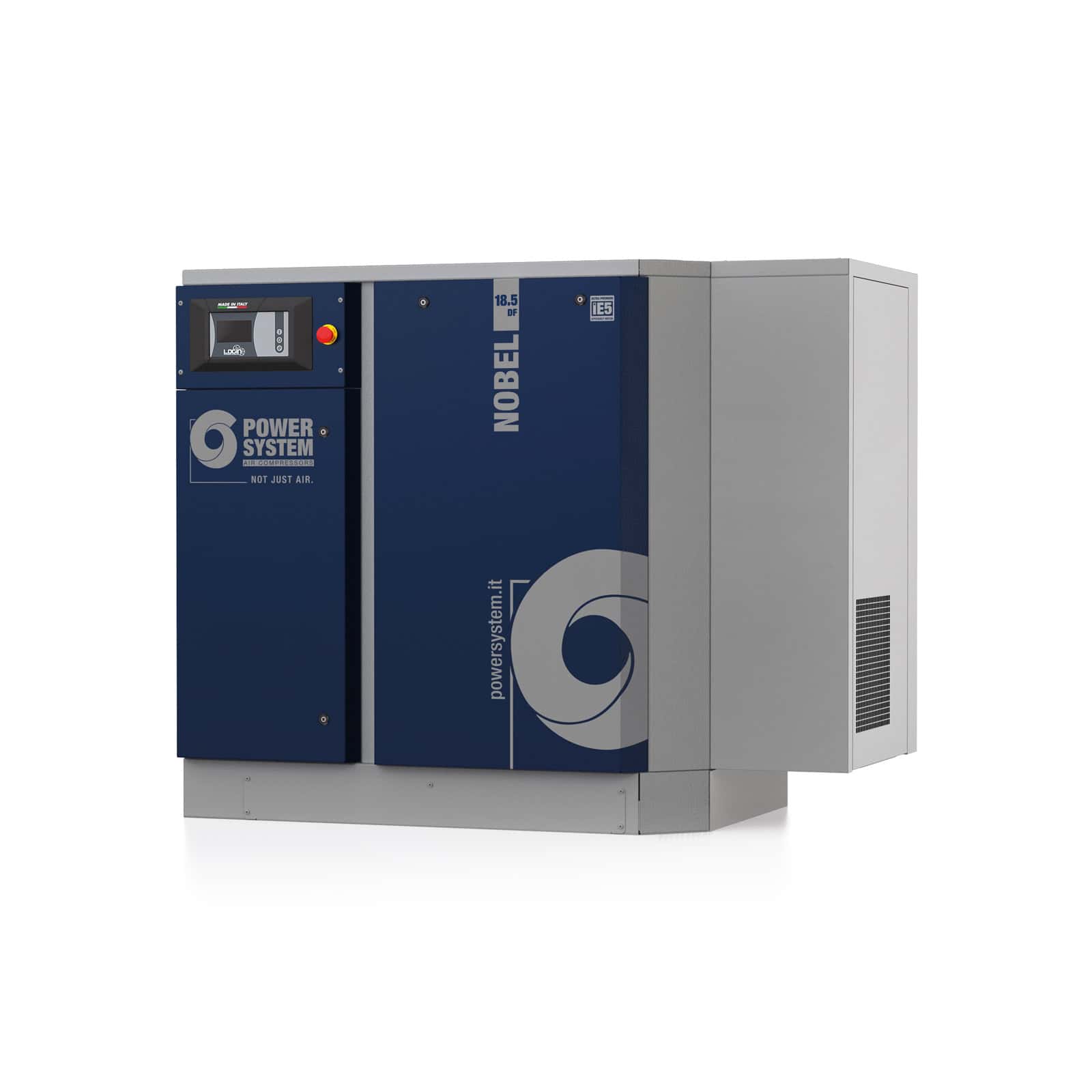 NOBEL 18.5-10 DF Compressore a vite con trasmissione diretta, completo di essiccatore.