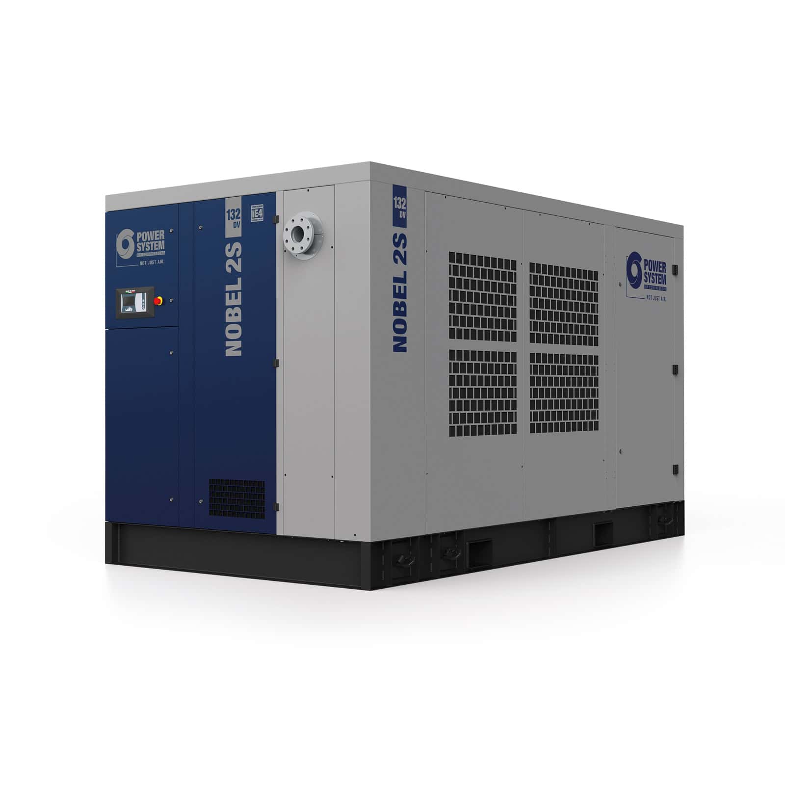 NOBEL 2S 132-10 DV Compressore a vite bistadio ad alta efficienza, con trasmissione diretta e con inverter.