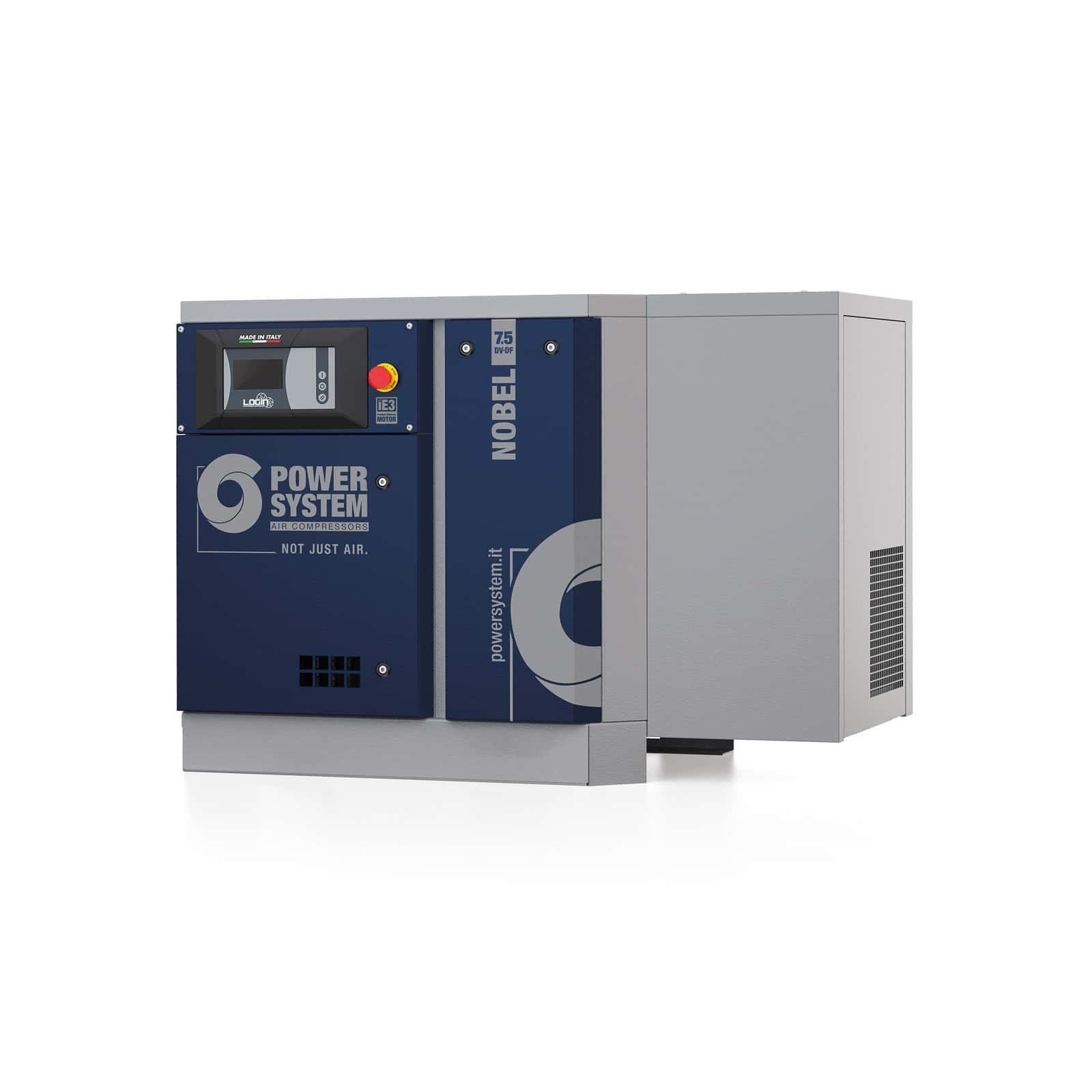 NOBEL 7.5-08 DV-DF Compressore a vite con trasmissione diretta, completo di essiccatore.