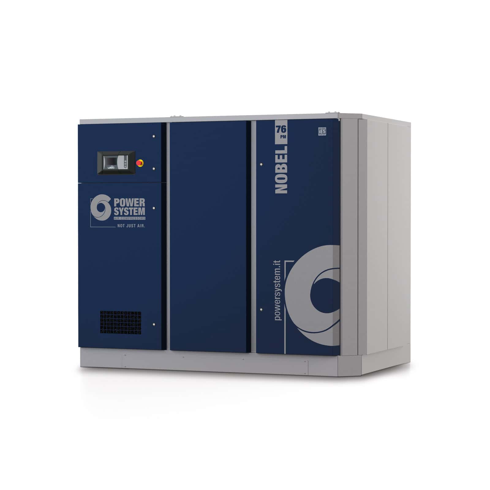 NOBEL 76-10 PM Compressore a vite con trasmissione diretta e motore a magneti permanenti con inverter.