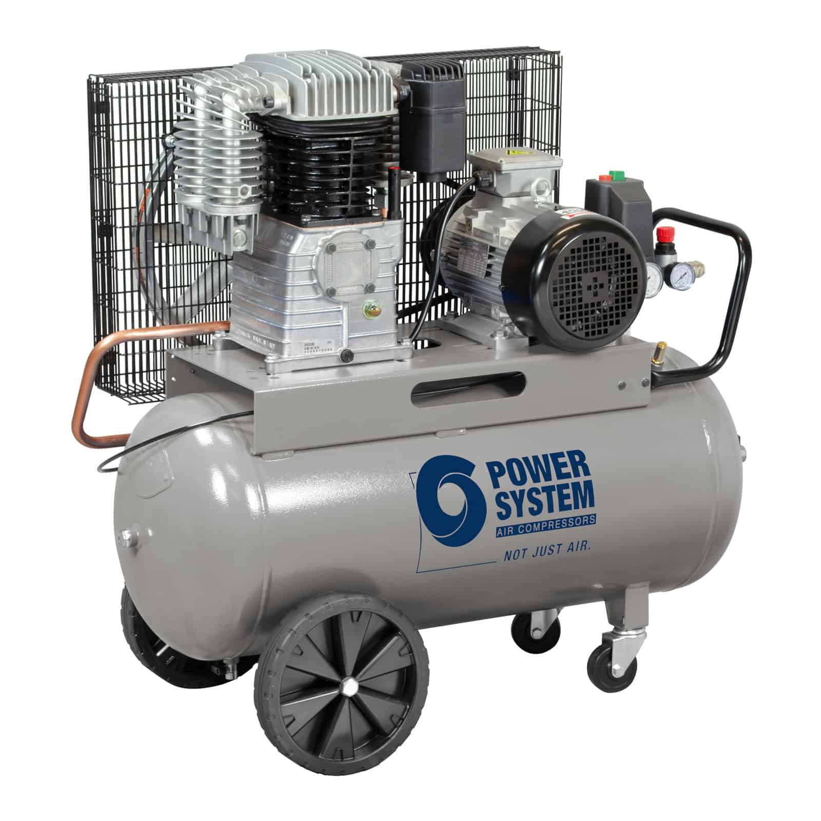 PS28/90 CT5,5 Compressore professionale a cinghia bistadio, ideale per utilizzi gravosi e continui.