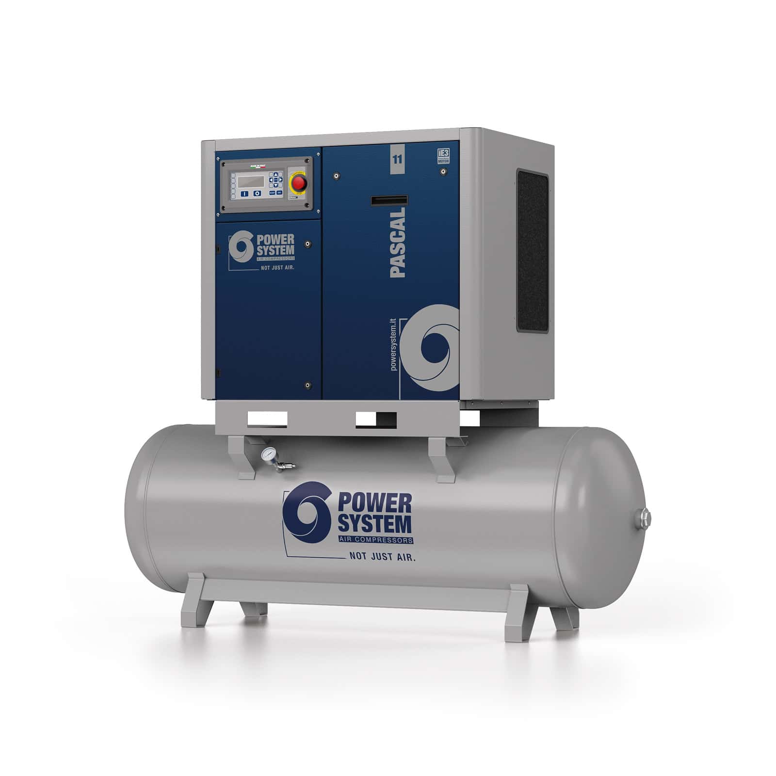 PASCAL 11-13-500 Compressore a vite con trasmissione a cinghia.