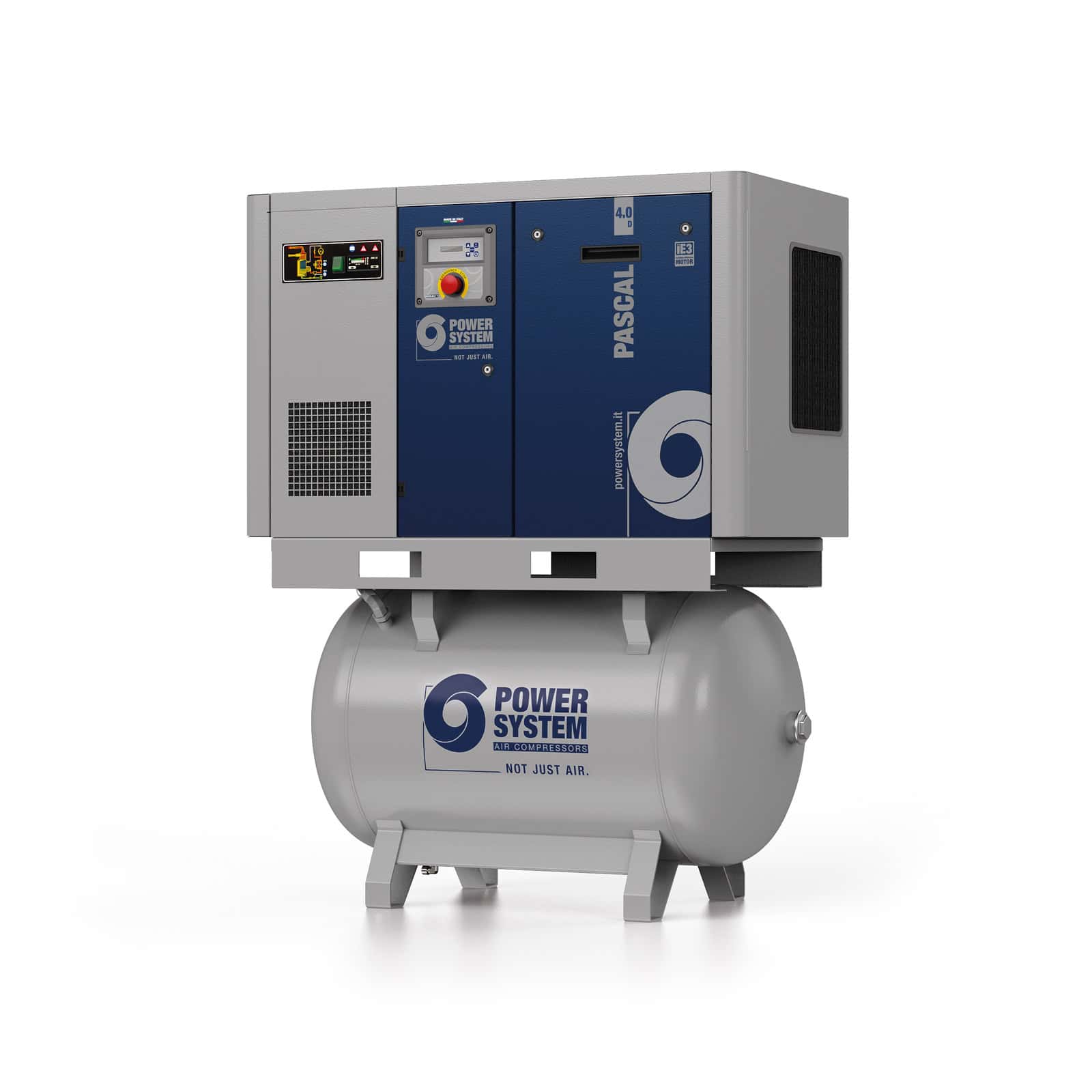 PASCAL 4.0-10-270 D Screw compressor with belt transmission.
