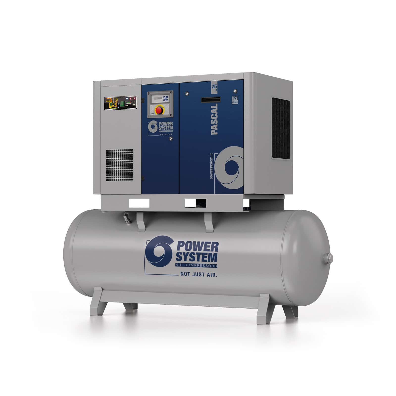 PASCAL 7.5-13-500 D Screw compressor with belt transmission.