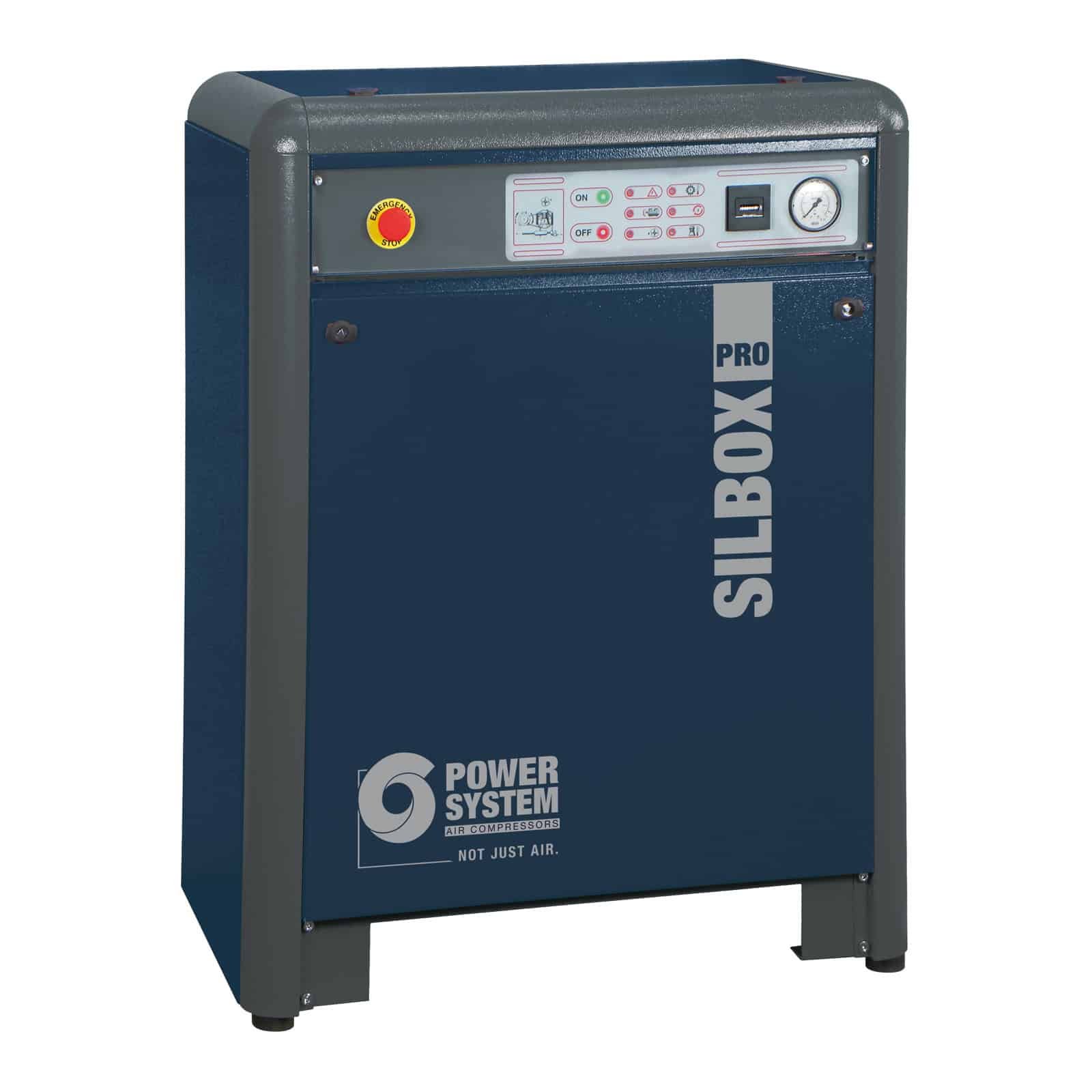 SILBOX-PRO 30 T5,5 Professional silenced two-stage belt driven compressor, compact and robust.