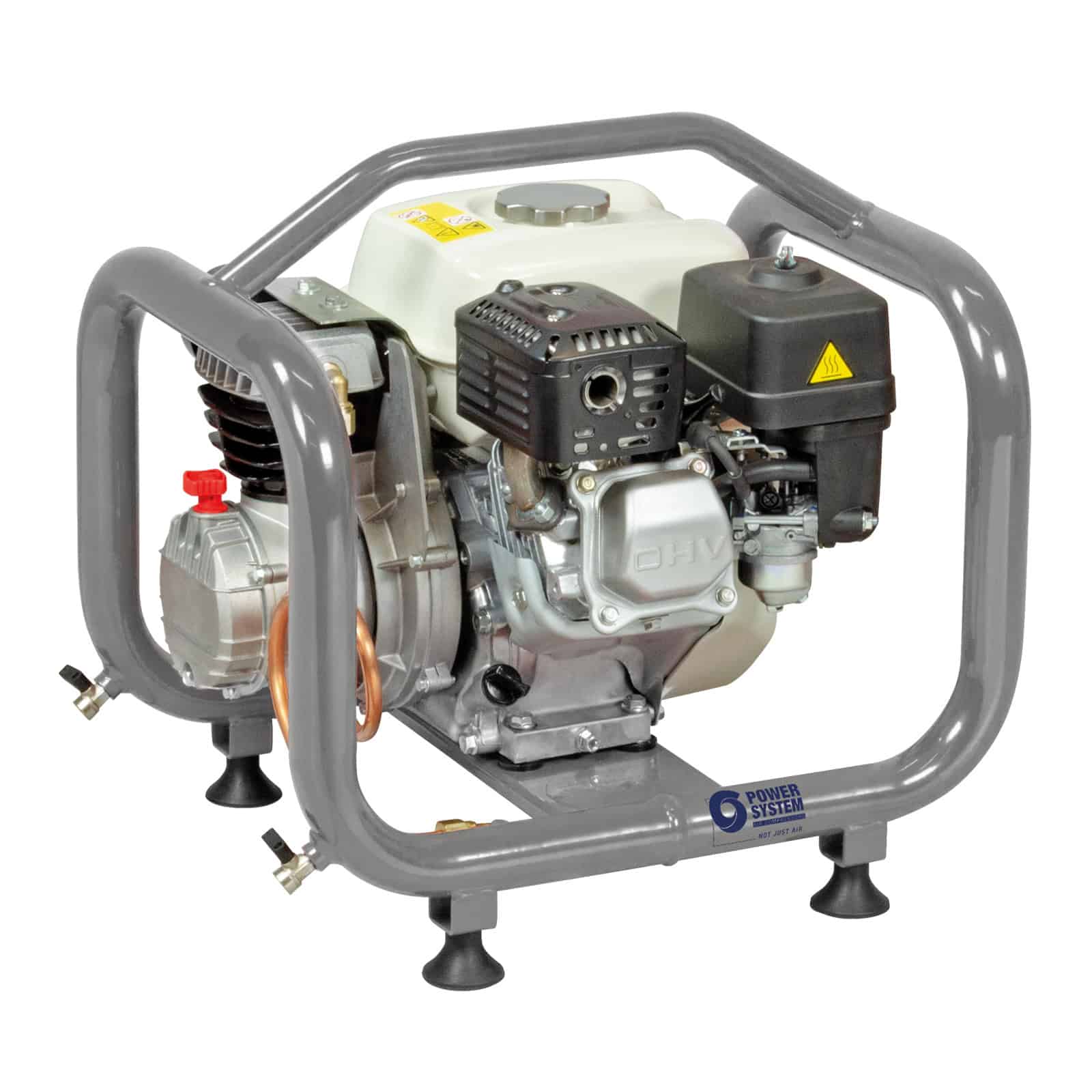 Shuttle PS236 Honda Motocompressore professionale a benzina con motore Honda, per ambienti di lavoro senza elettricità.